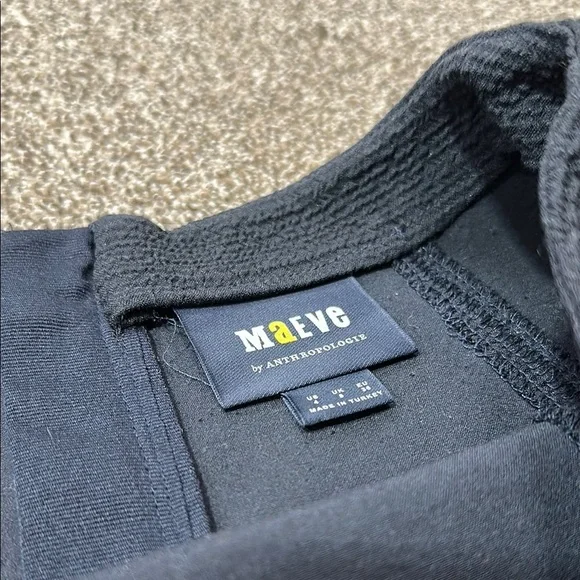 Maeve Dual Split Button Midi skirt size 4 Navy Blue dual slit - Picture 8 of 16